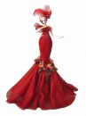 Статуэтка "Дама в красном шифоновом платье"