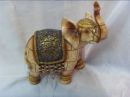 Статуэтка слона с янтарной попоной